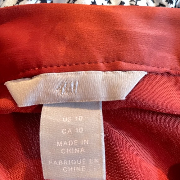 Burnt Orange H&M Skater Skirt - Picture 5 of 6